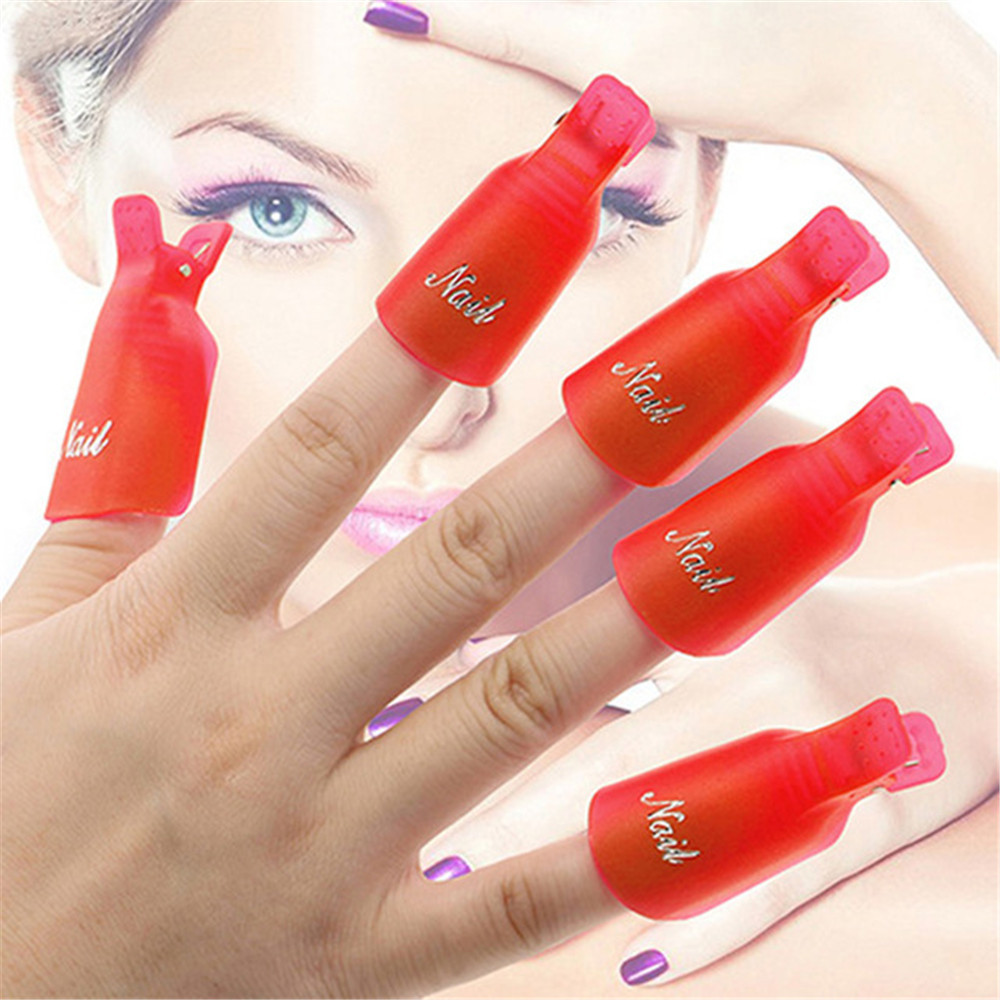 Nail Art Remove - 10 pieces Nail Art Soak off