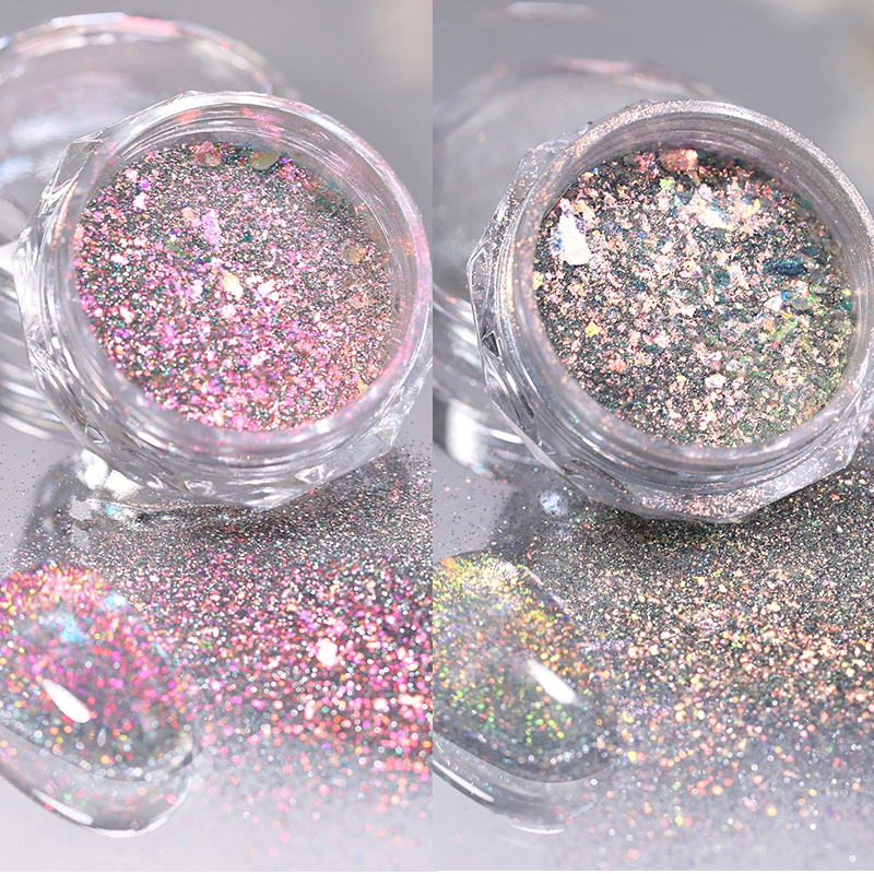 Nail Glitter Chrome - 1 Box Multichrome Chameleonic Powder Nail