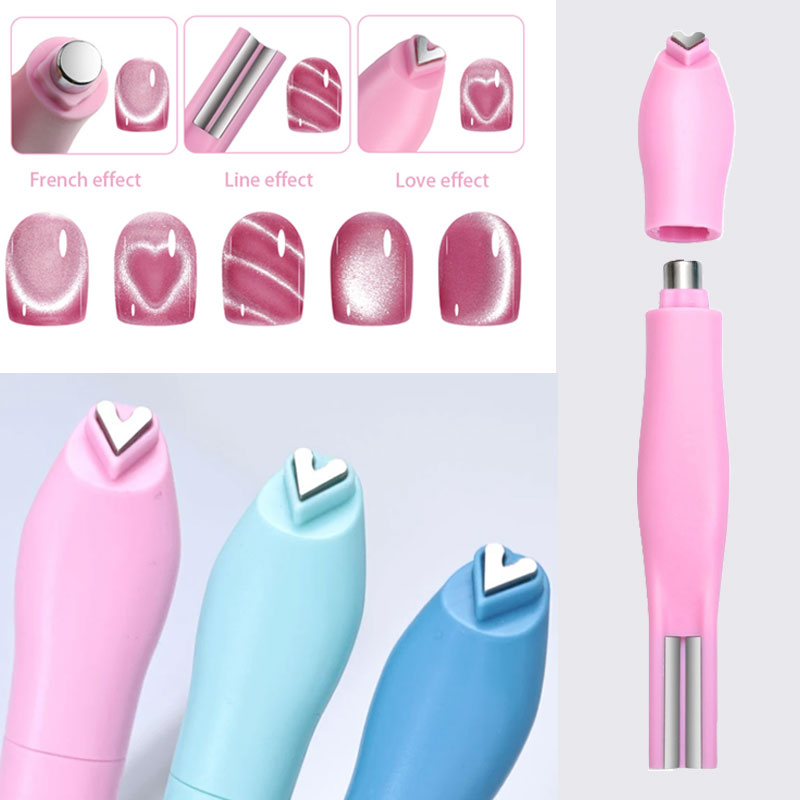 Nail Art Love - 3in1 Nail Heart Shaped Magnet Tool