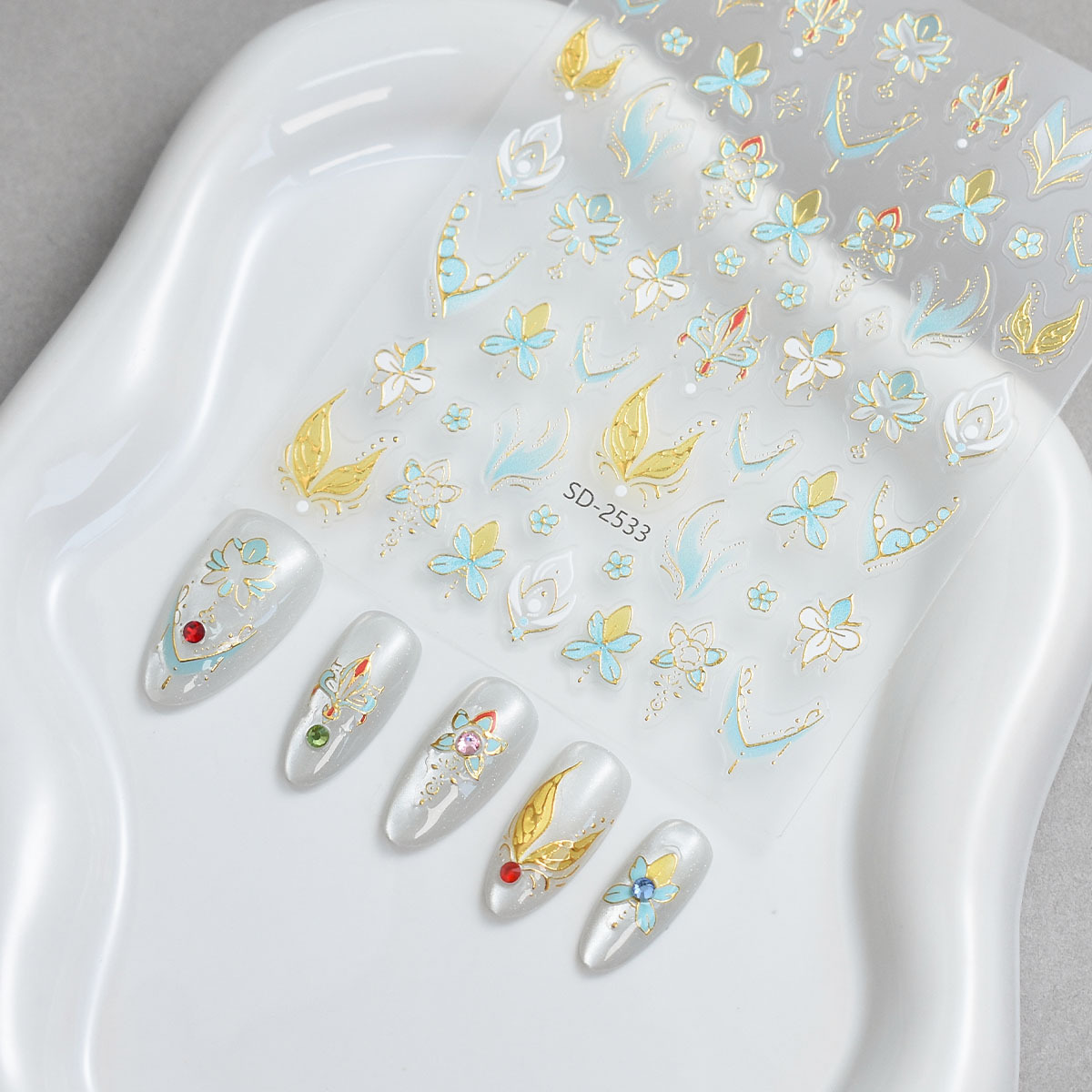 Nail Art Viral - Viral Chinese Style 3D Embossed Nail