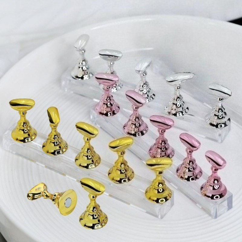 Nail Art Vector - 1set Nail Tip Holder Japanese Checkerboard