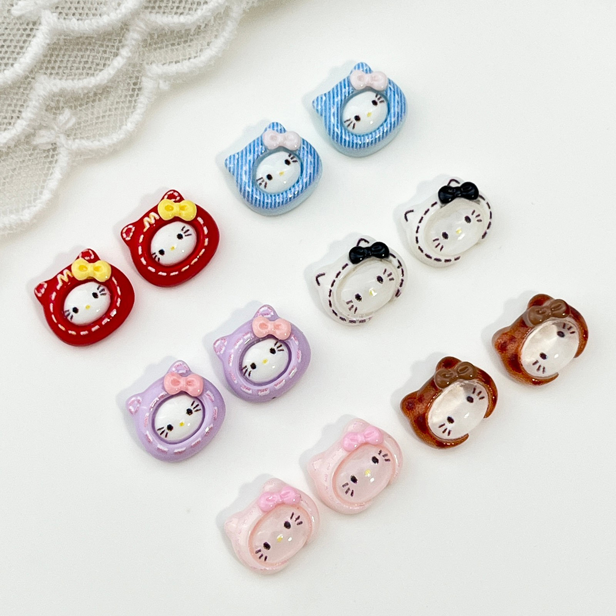 Nail Art Love - 20Pcs Sweet Lovely Hello Kitty Colorful