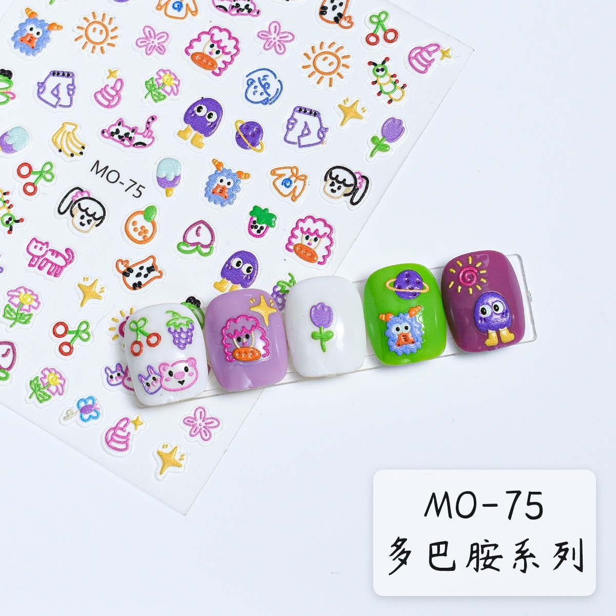 Nail Art Viral - Viral 3D Embossed Nail Art Stickers