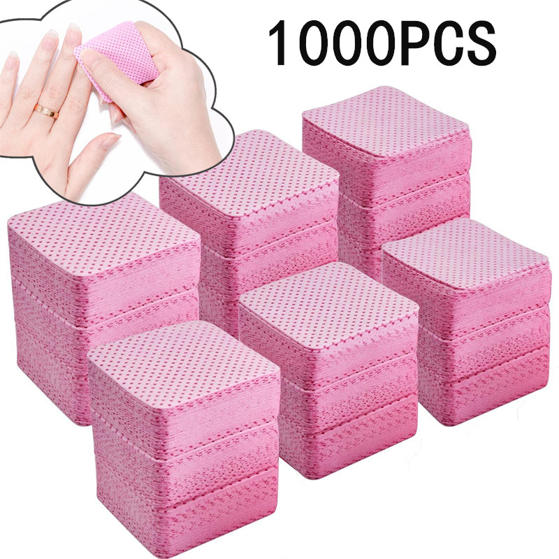 Nail Art Remove - 20/50/100/300/1000pcs Lint-Free Nail Wipes Gel Cleansing