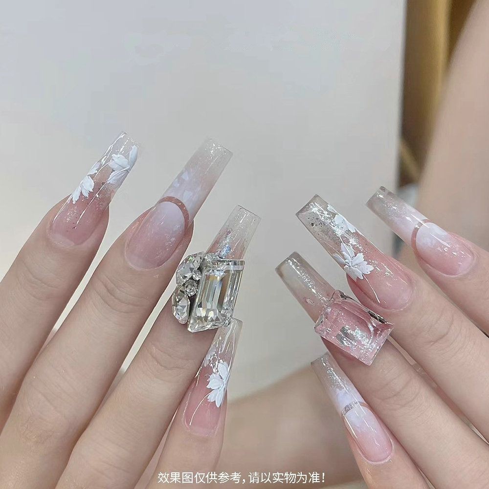 Nail Art Viral - Viral New Ice Flower Nail Art