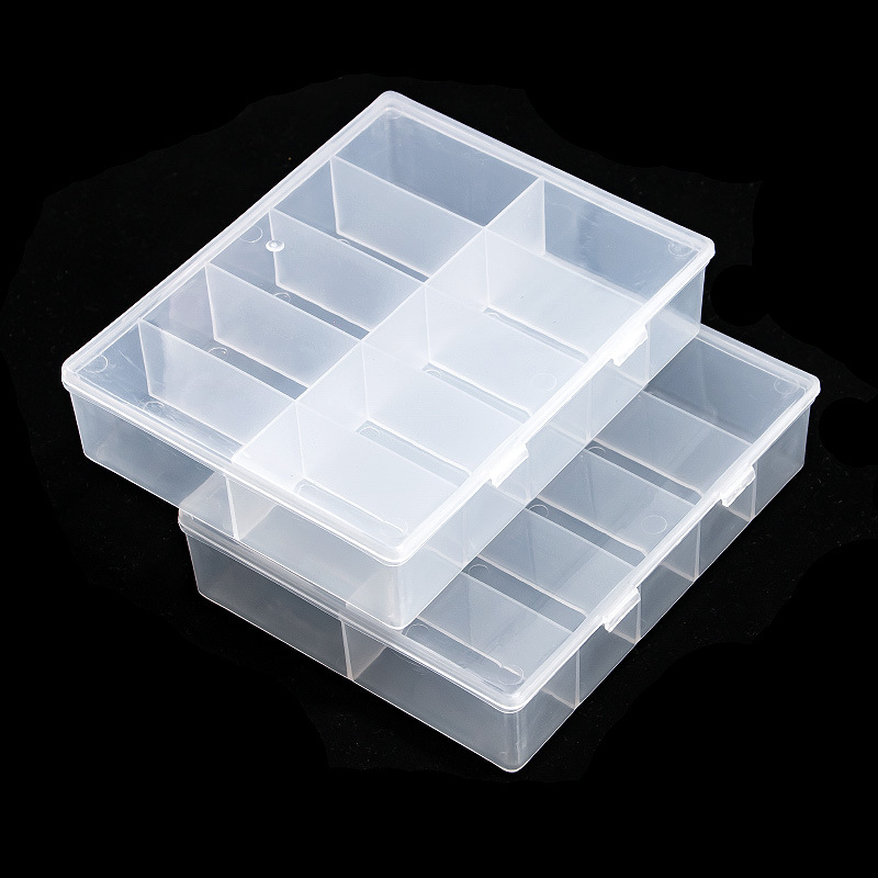 Nail Art Inspo - 10 Grids Empty Clear Storage Box