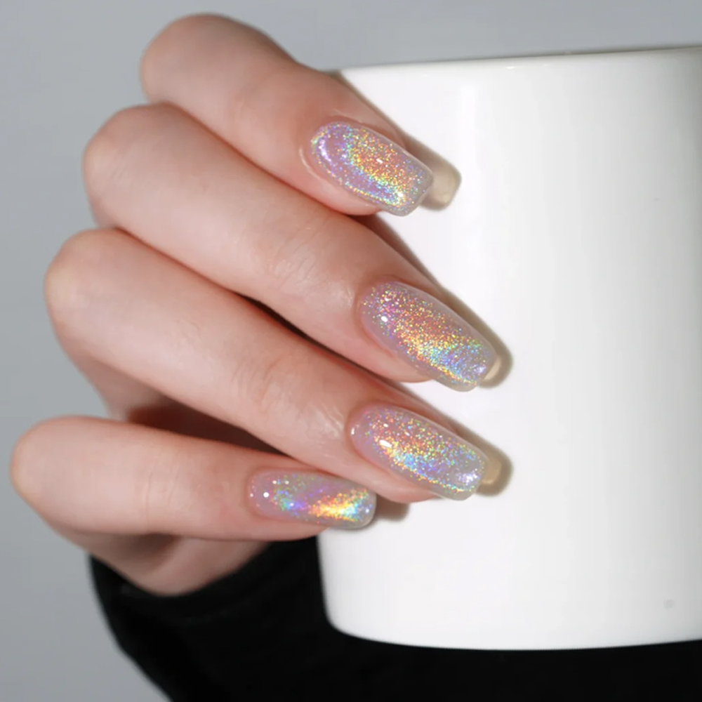 1bottle Holographic Chrome Nai - Nail Glitter Chrome ulasan dan harga