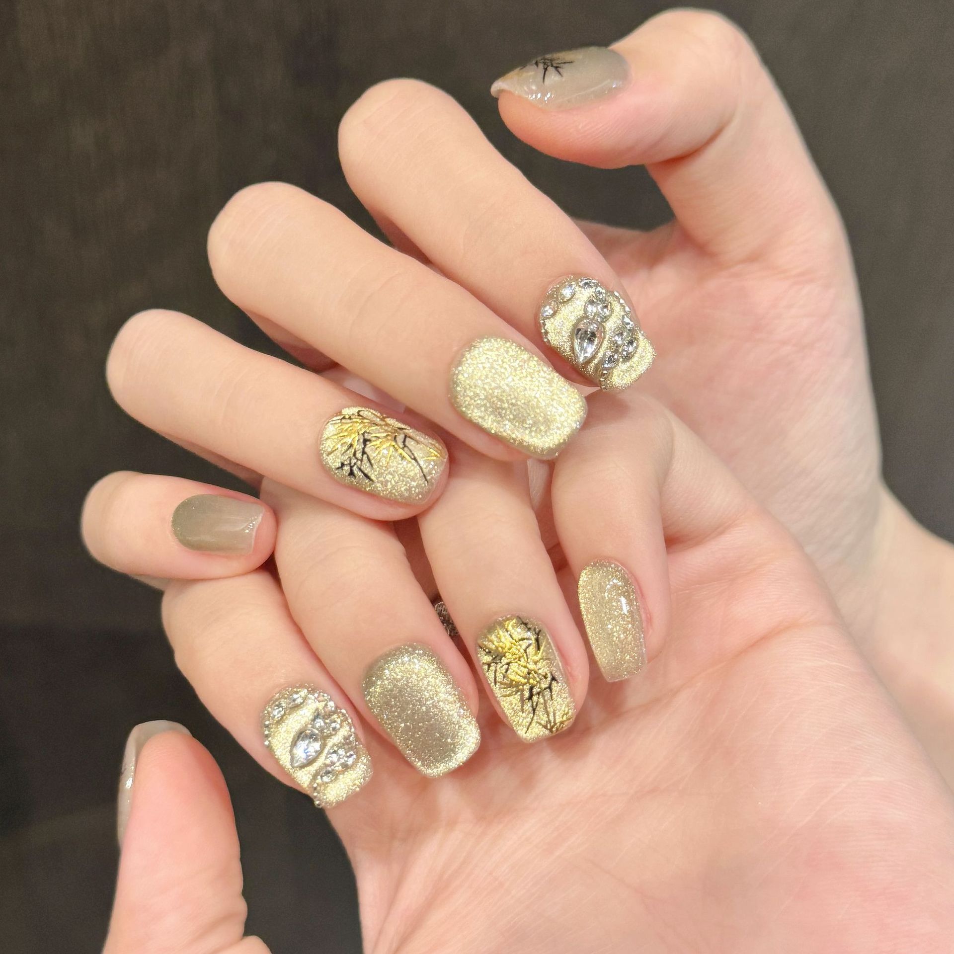10pcs New Chinese Style Handma - Nail Art Aesthetic ulasan dan harga