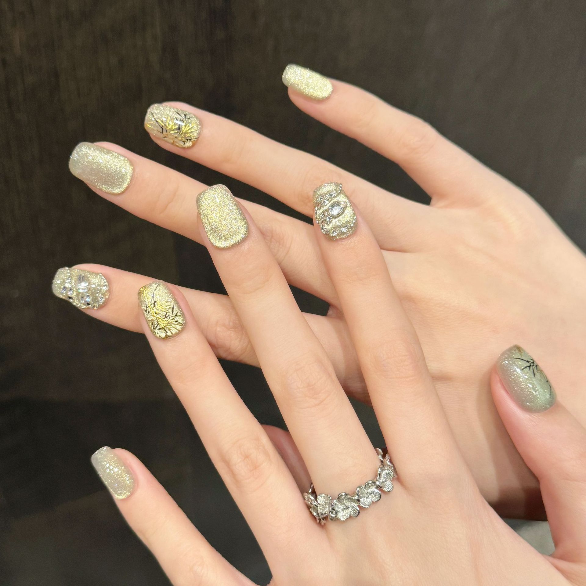 10pcs New Chinese Style Handma - Nail Art Aesthetic ulasan dan harga
