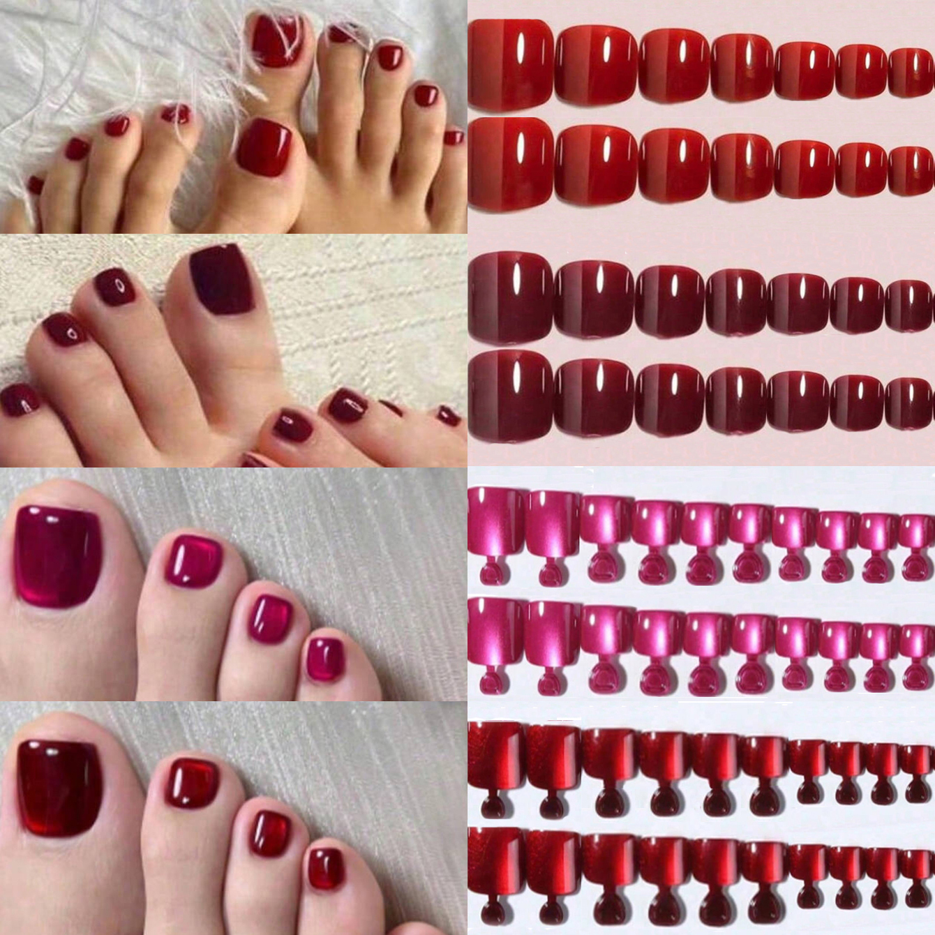 96PCS Acrylic Presser Foot Sha - Nail Art Aesthetic ulasan dan harga
