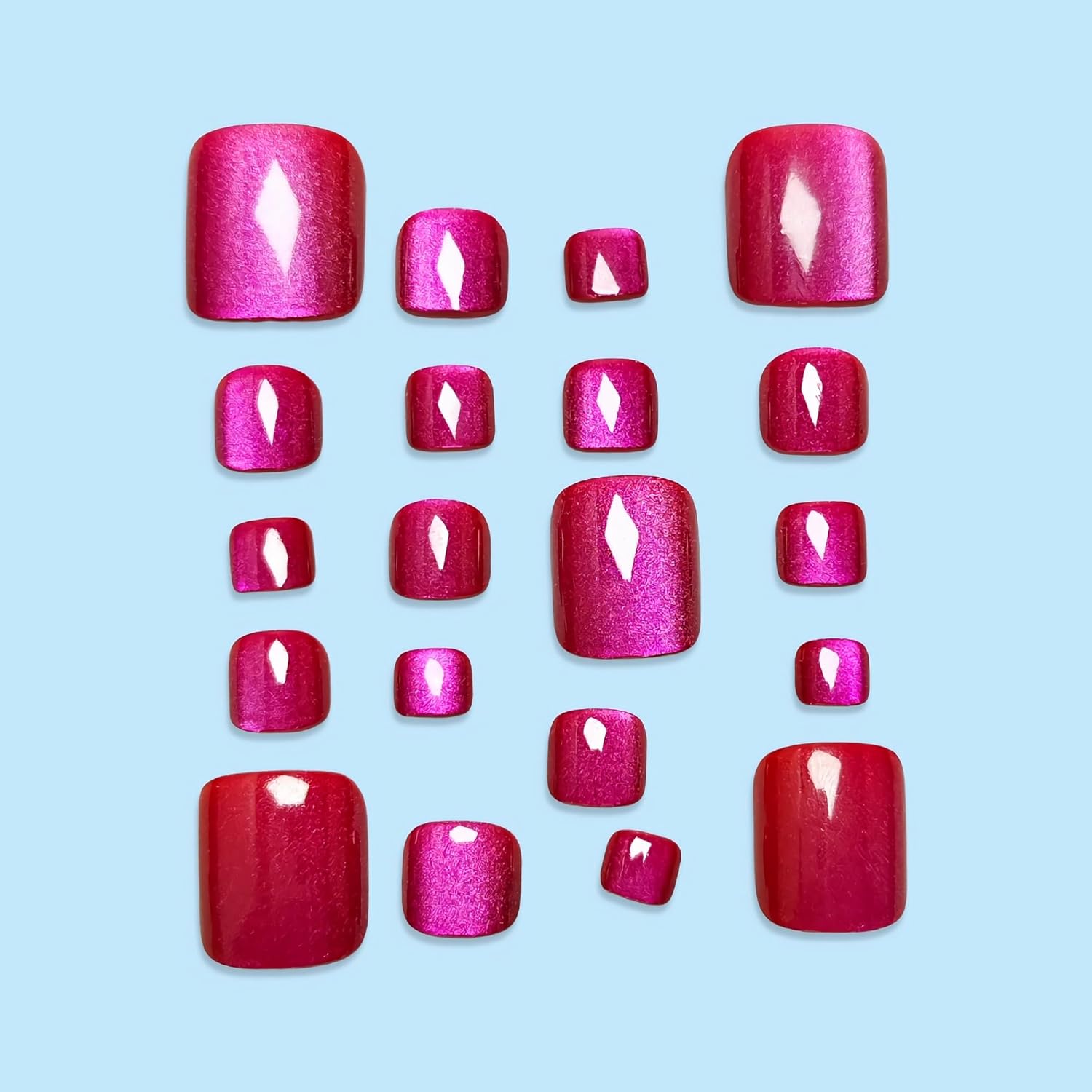 96PCS Acrylic Presser Foot Sha - Nail Art Aesthetic ulasan dan harga