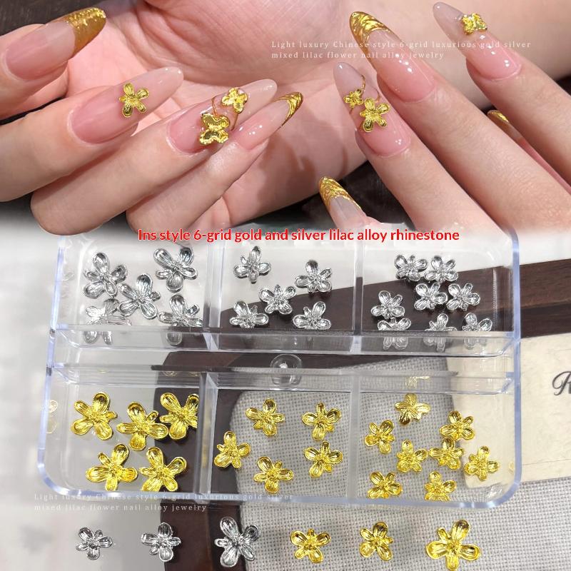 3D Alloy Nail Art Charms Lilac - Nail Art Lilac ulasan dan harga