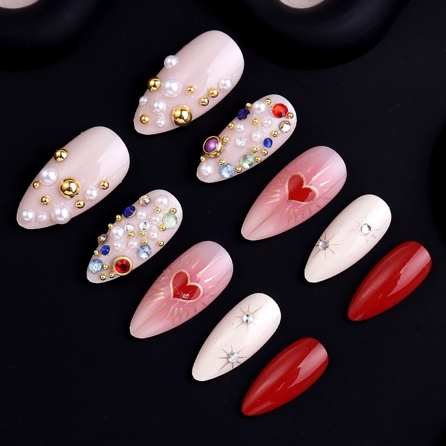 24 pieces of Valentine's Day l - Nail Art Burgundy ulasan dan harga