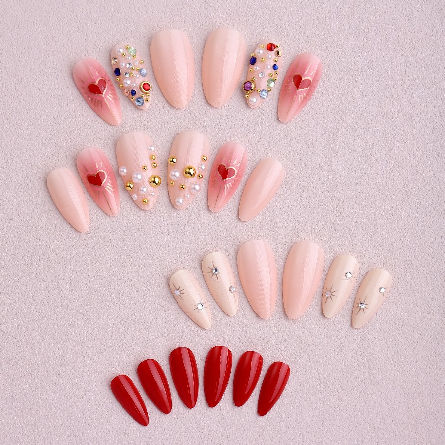 24 pieces of Valentine's Day l - Nail Art Burgundy ulasan dan harga