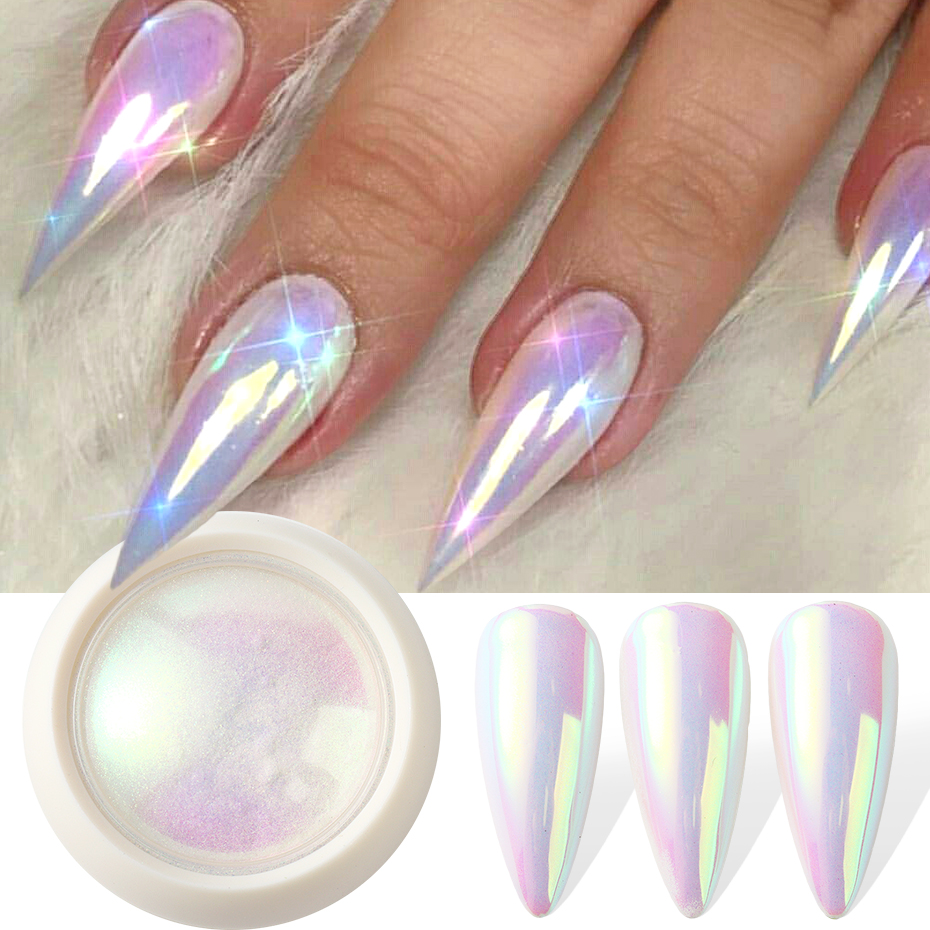 Unicorn Chrome Nail Powder Neo - Nail Glitter Chrome ulasan dan harga