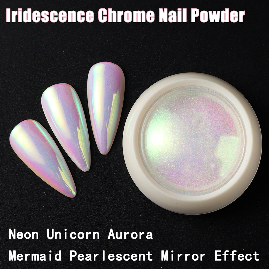 Unicorn Chrome Nail Powder Neo - Nail Glitter Chrome ulasan dan harga