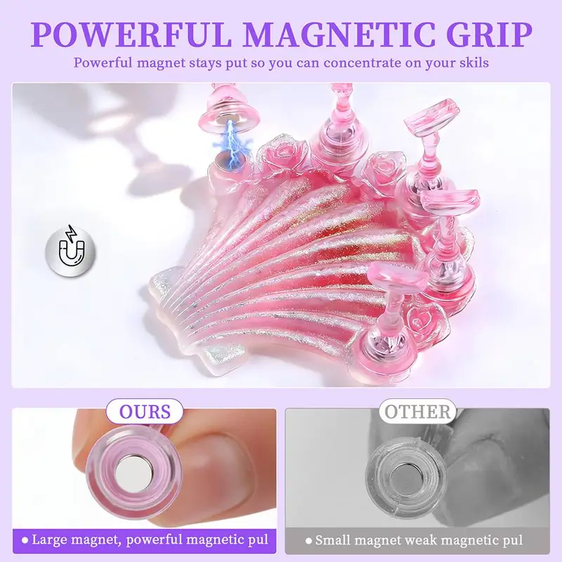 1Set Magnetic Nail Art Display - Nail Art Vector ulasan dan harga
