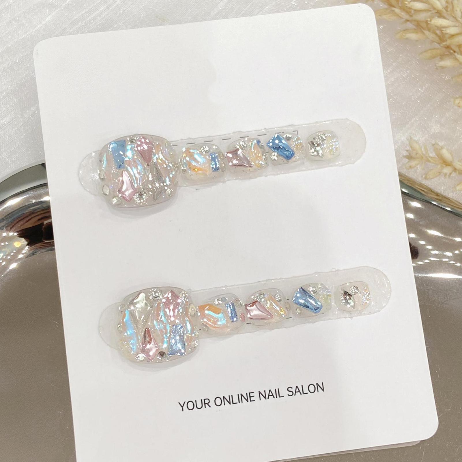 Handmade Press On Nails Transp - Nail Art Aesthetic ulasan dan harga