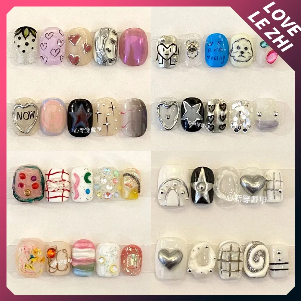 10Pcs Diy Creativity Funny Mas - Nail Art Love ulasan dan harga