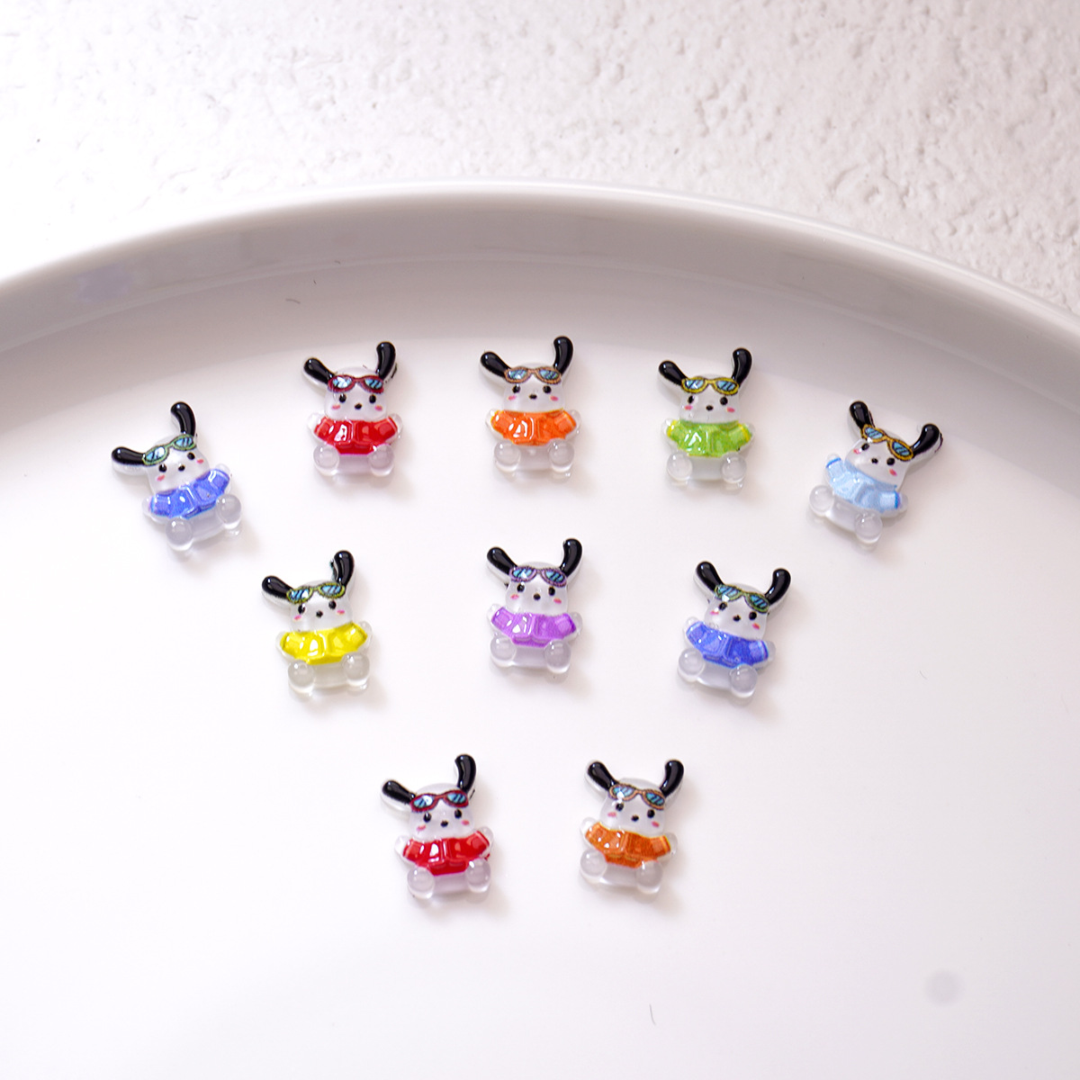 100Pcs/Pack Happy Pochacco Nai - Nail Art Viral ulasan dan harga