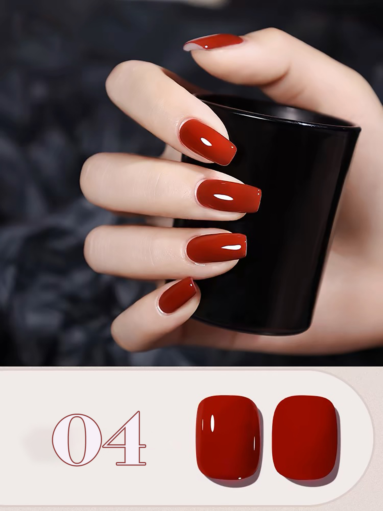 SHAKA 10ML 12-Color Dark Red G - Nail Art Burgundy ulasan dan harga