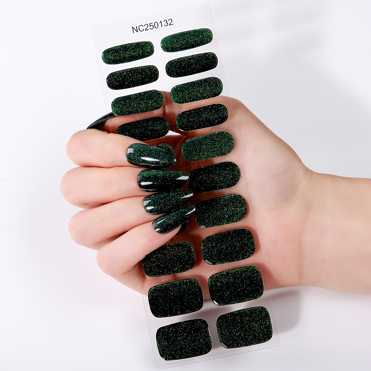 20Tips Glitter Cat Eye Semi-Cu - Nail Art Burgundy ulasan dan harga