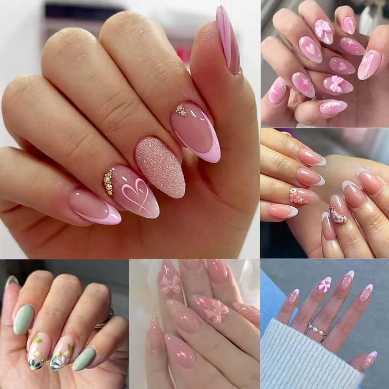 24pcs Short Oval Nails Press o - Nail Art Remover ulasan dan harga