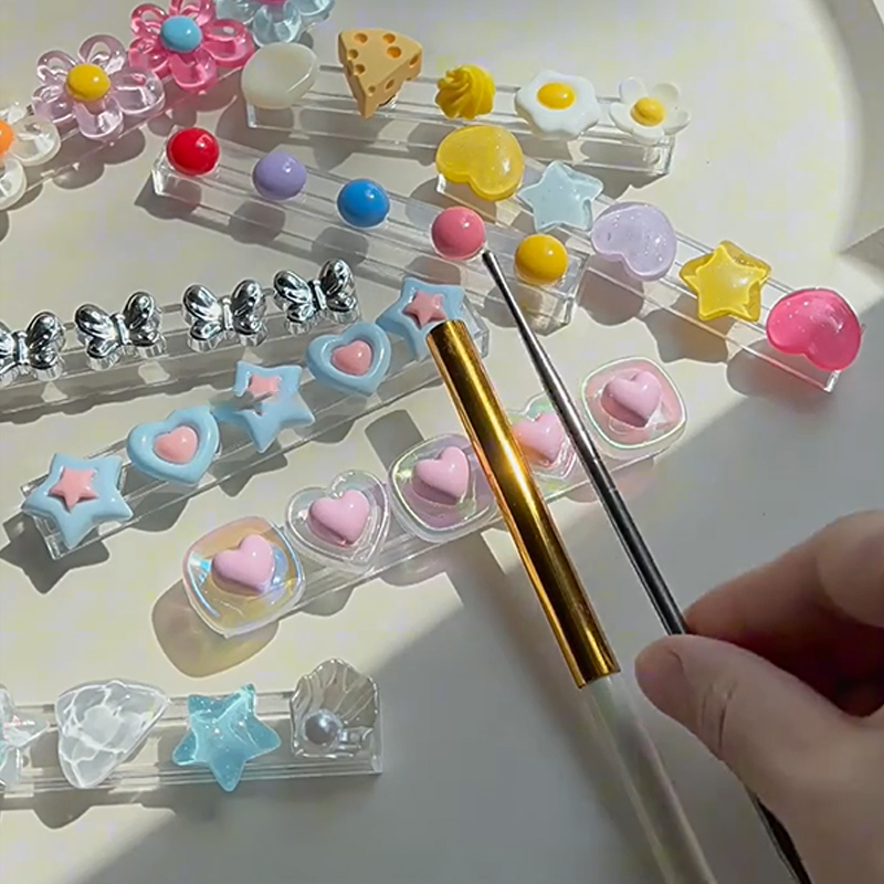 Cartoon Nail Brush Holder Stan - Nail Art Vector ulasan dan harga