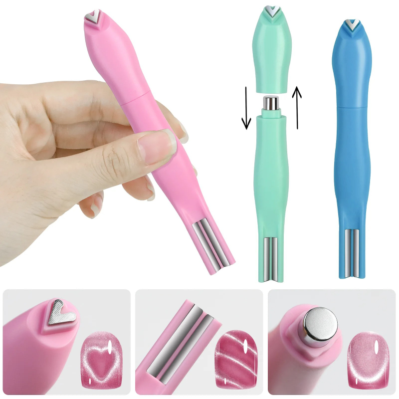 3in1 Nail Heart Shaped Magnet  - Nail Art Love ulasan dan harga