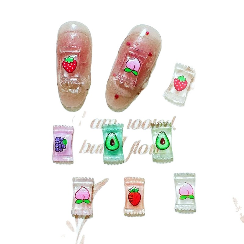 100Pcs Mixed Cartoon Nail Char - Nail Art Viral ulasan dan harga