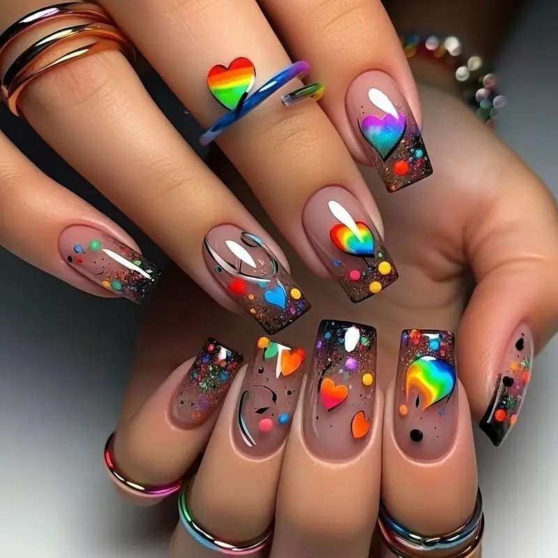 24PCS Nude Press on Nails Shor - Nail Art Love ulasan dan harga