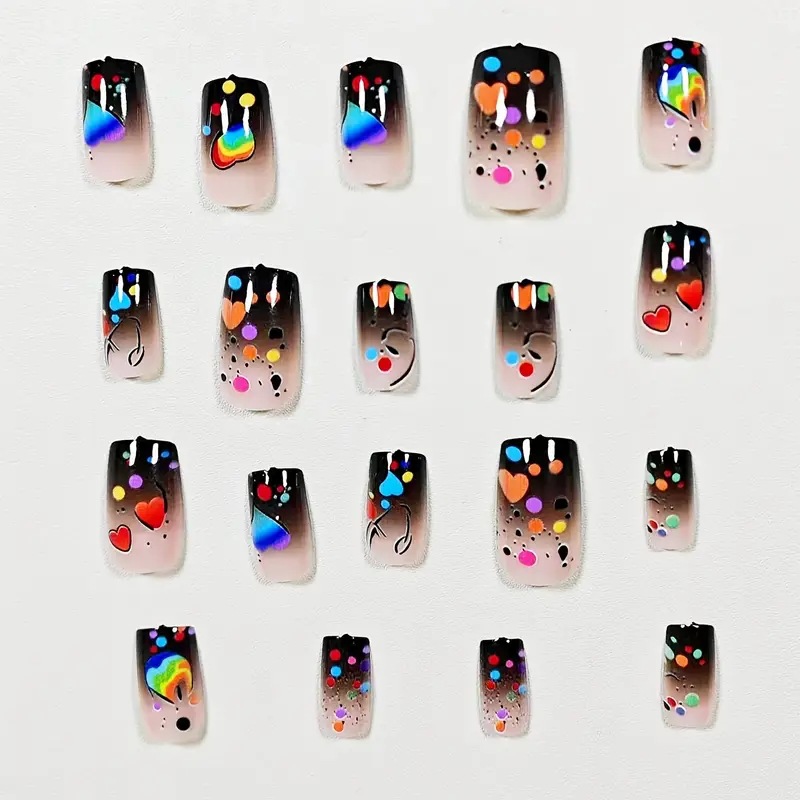 24PCS Nude Press on Nails Shor - Nail Art Love ulasan dan harga