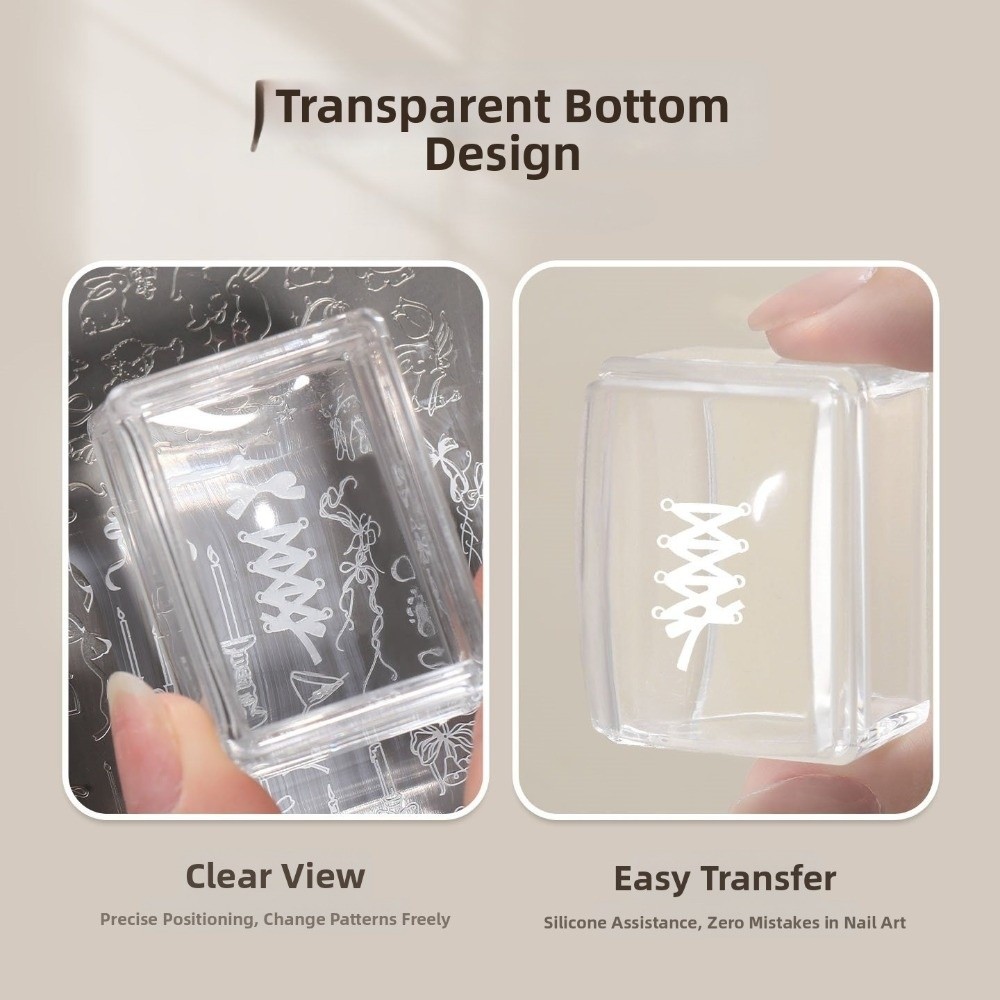 New Transparent Nail Art Stamp - Nail Art Inspo ulasan dan harga
