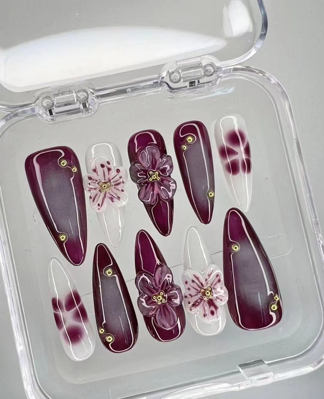 3D Burgundy Advanced Atmospher - Nail Art Burgundy ulasan dan harga