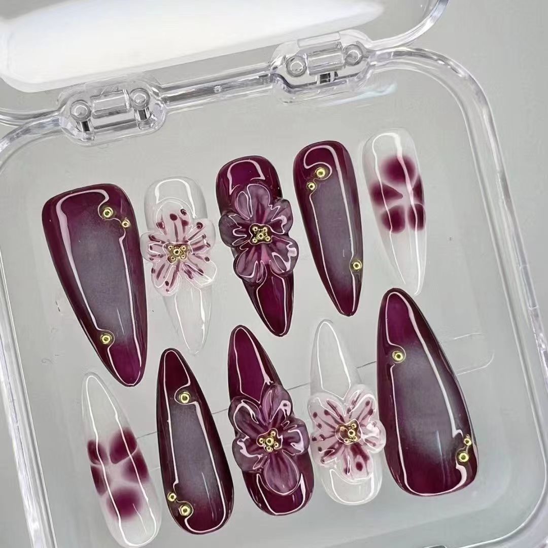 3D Burgundy Advanced Atmospher - Nail Art Burgundy ulasan dan harga