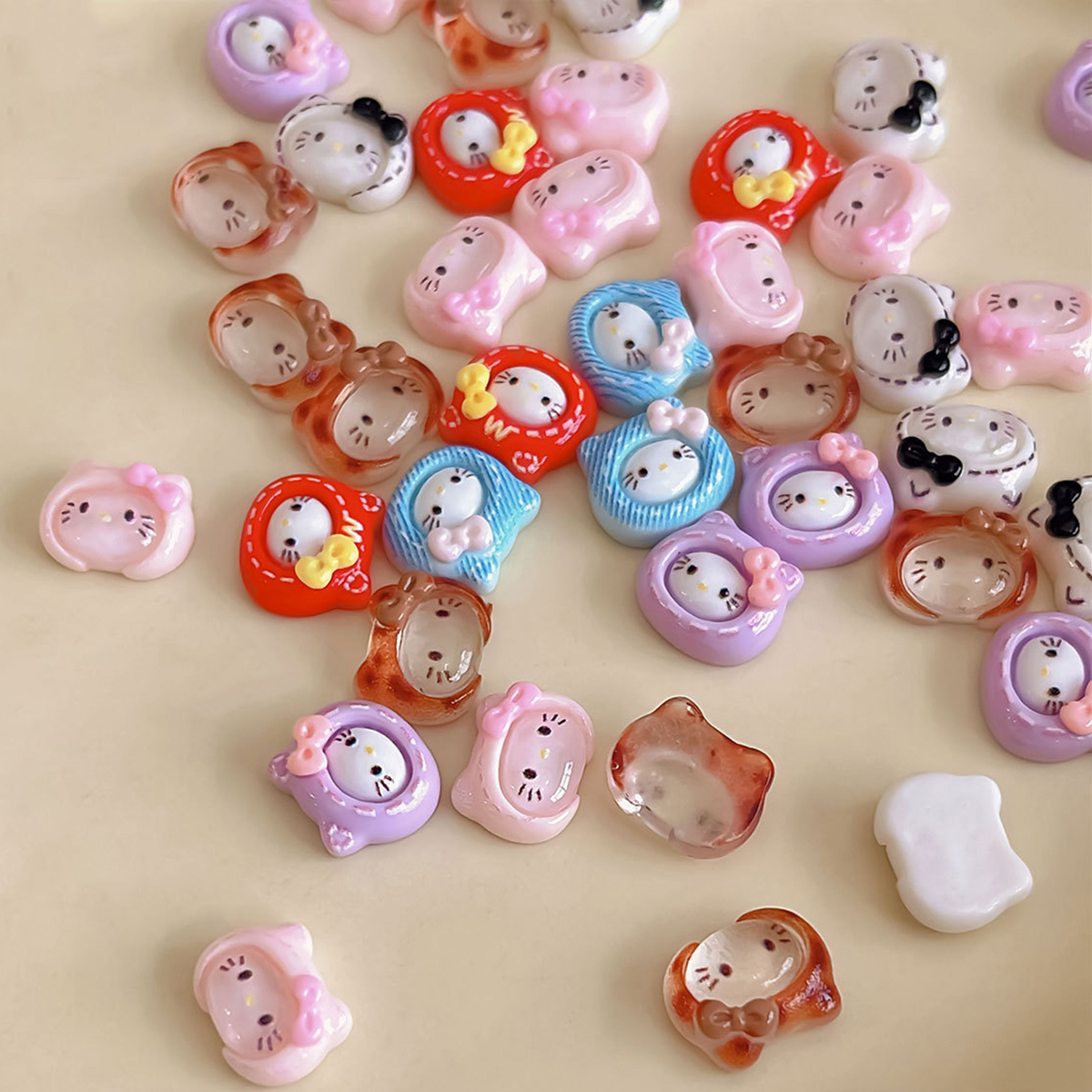 20Pcs Sweet Lovely Hello Kitty - Nail Art Love ulasan dan harga