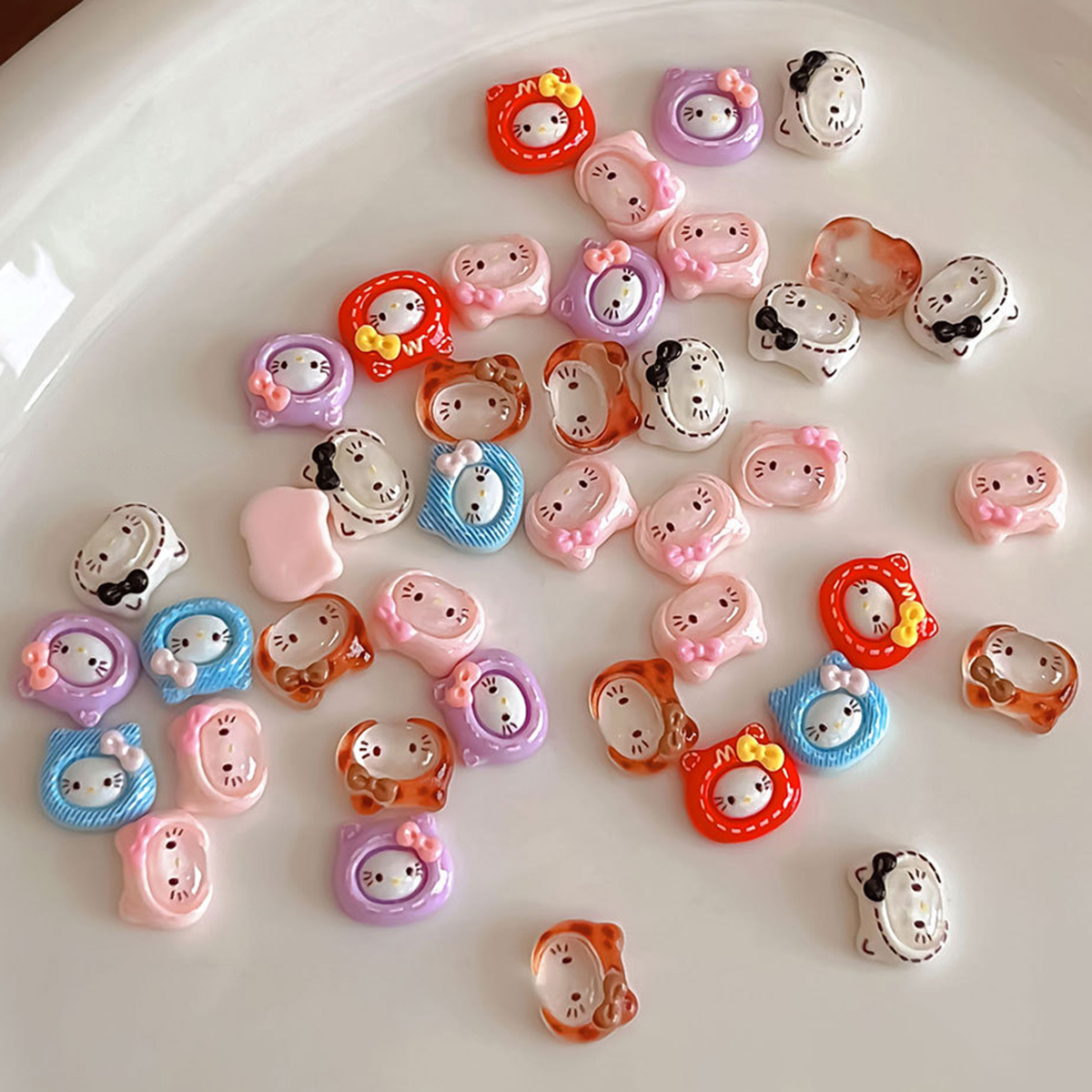 20Pcs Sweet Lovely Hello Kitty - Nail Art Love ulasan dan harga