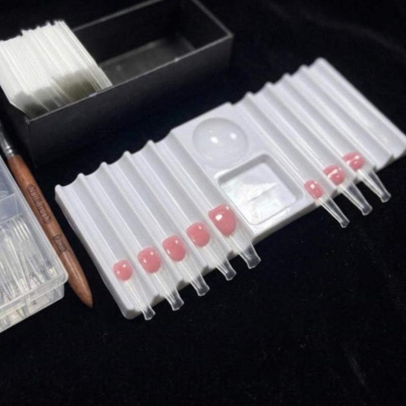 Reusable Nail Art Palette with - Nail Art Vector ulasan dan harga