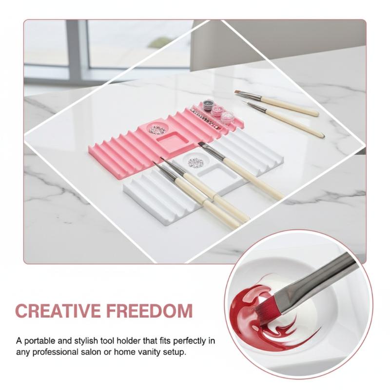 Reusable Nail Art Palette with - Nail Art Vector ulasan dan harga