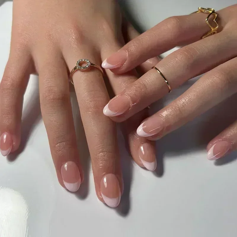 24pcs Women'S Nail Set Burgund - Nail Art Aesthetic ulasan dan harga