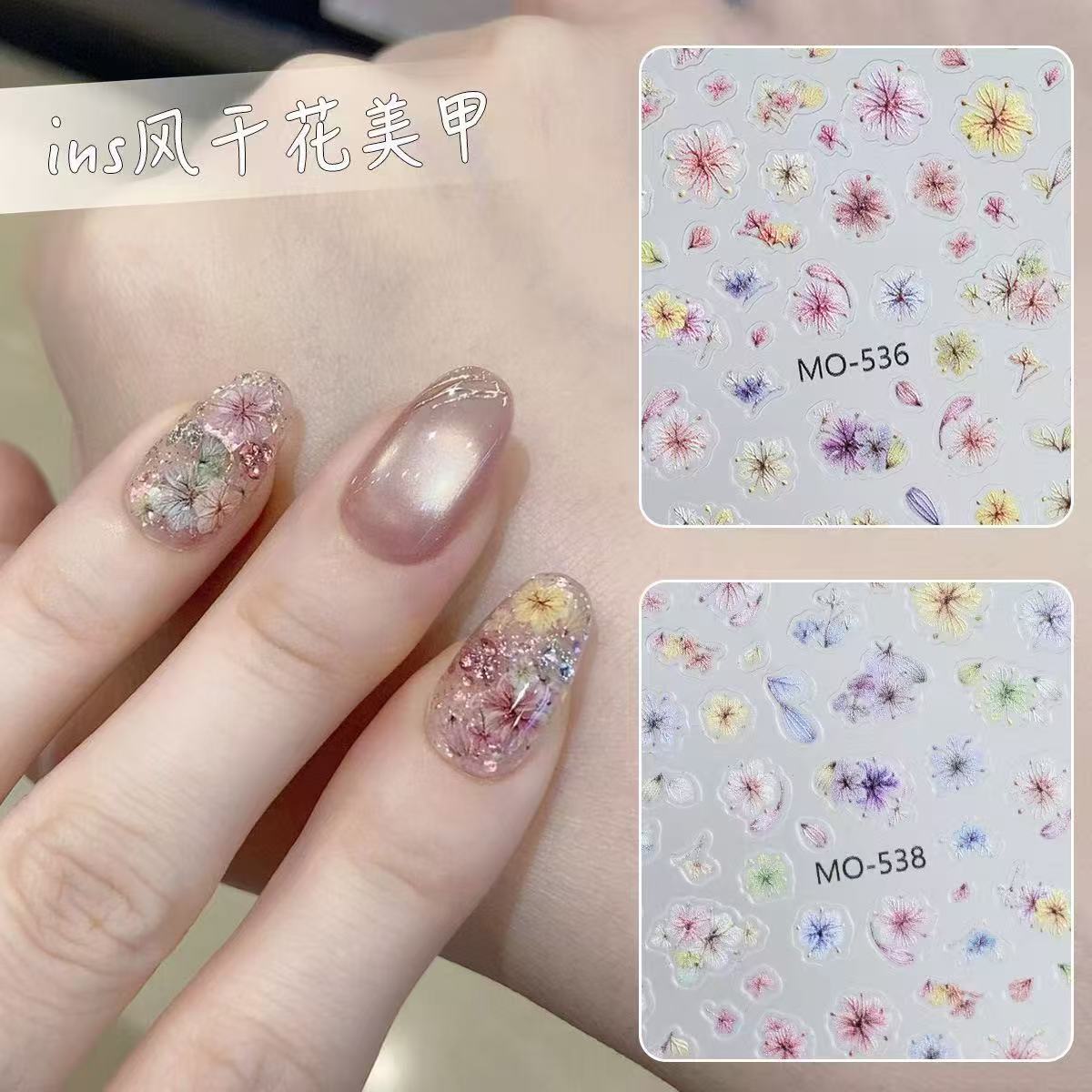 Viral Dried Flower Nail Art St - Nail Art Viral ulasan dan harga