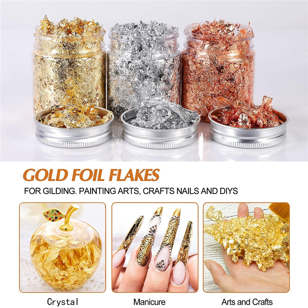 Imitation Rose Gold Silver Cop - Nail Art Inspo ulasan dan harga