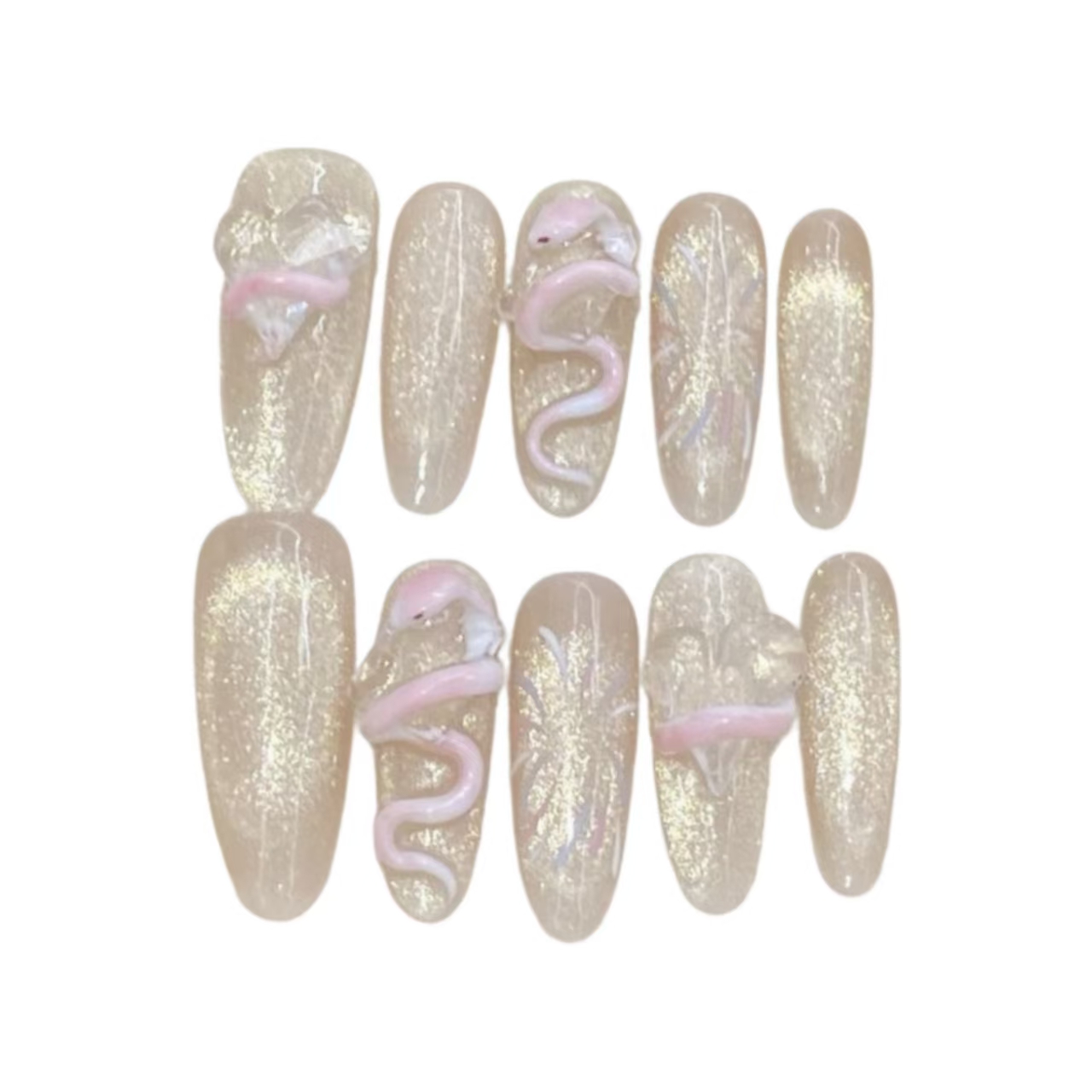 Year of The Snake Luxury Glitt - Nail Art Love ulasan dan harga