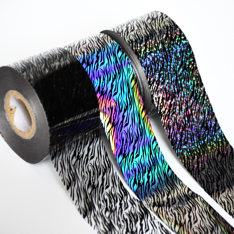 100meters/roll Holographic Nai - Nail Art Zebra Design ulasan dan harga