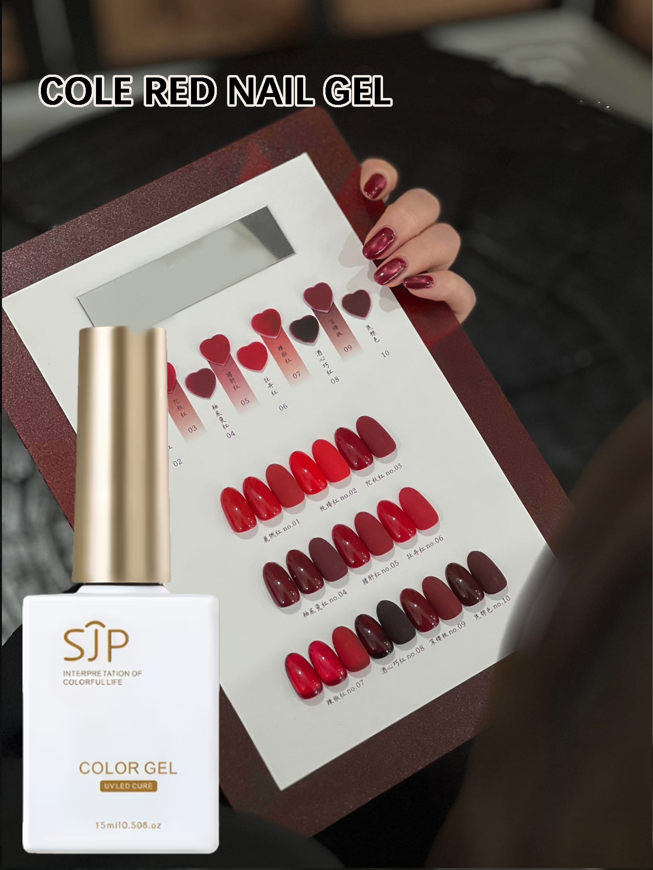 15ml Burgundy Series Gel Nail  - Nail Art Burgundy ulasan dan harga