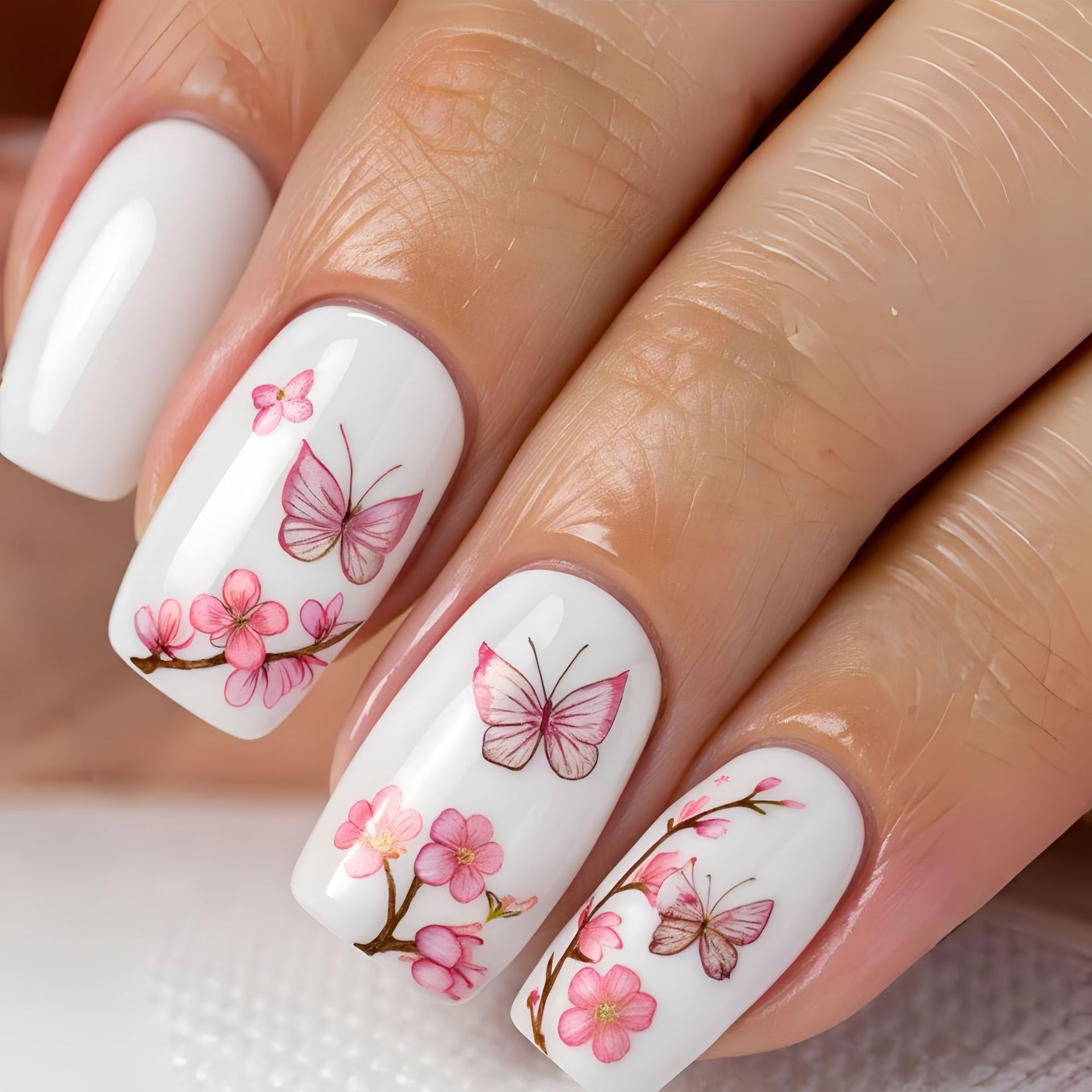 Medium fake nails for women gi - Nail Art Aesthetic ulasan dan harga