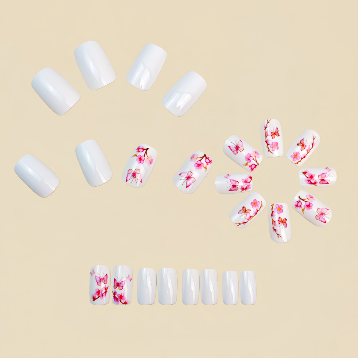 Medium fake nails for women gi - Nail Art Aesthetic ulasan dan harga