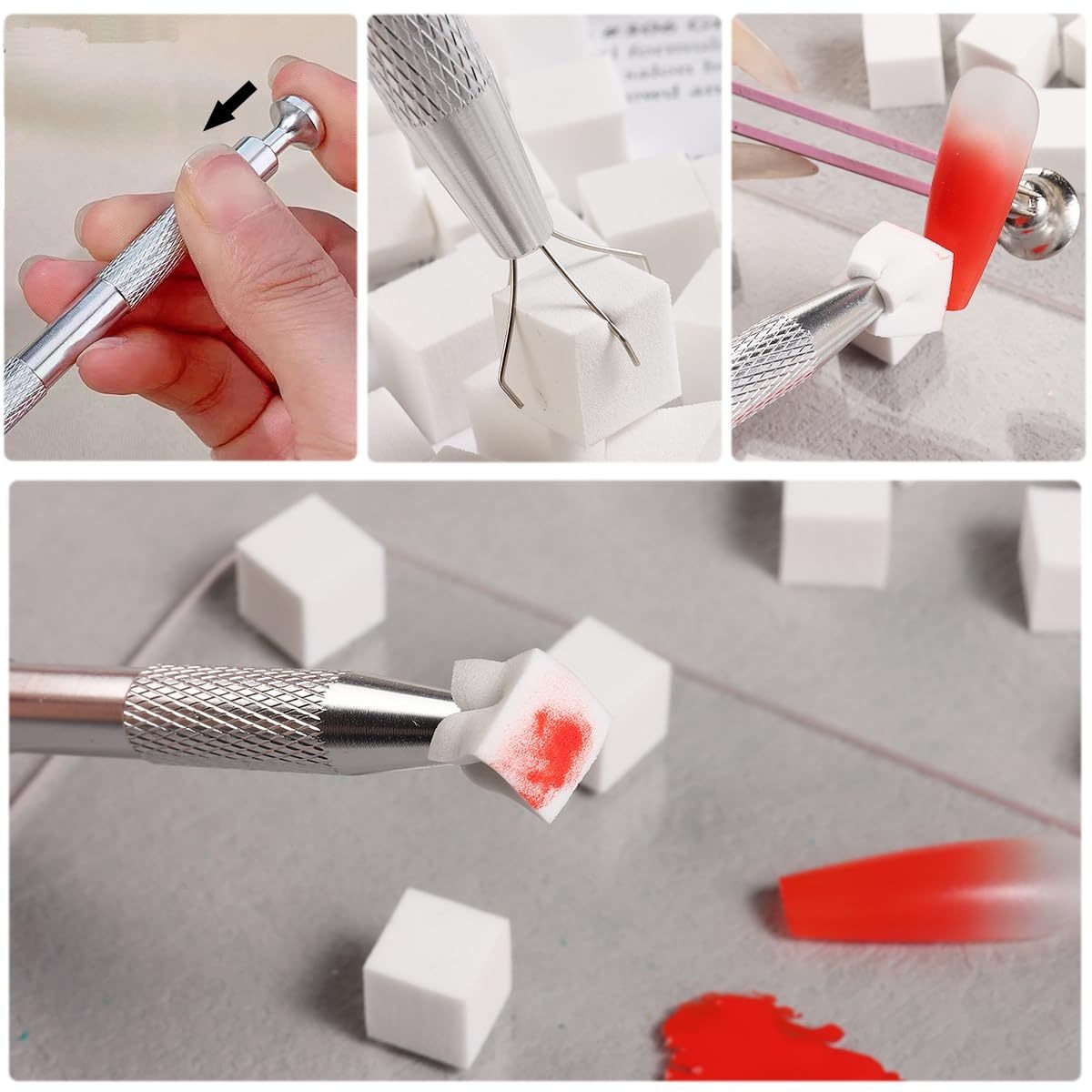 1/50/100Pcs Square Nail Art Sp - Nail Art Inspo ulasan dan harga
