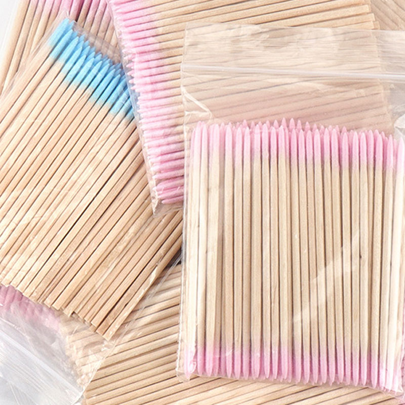 500-100pcs Pink Double Head Na - Nail Art Orange ulasan dan harga