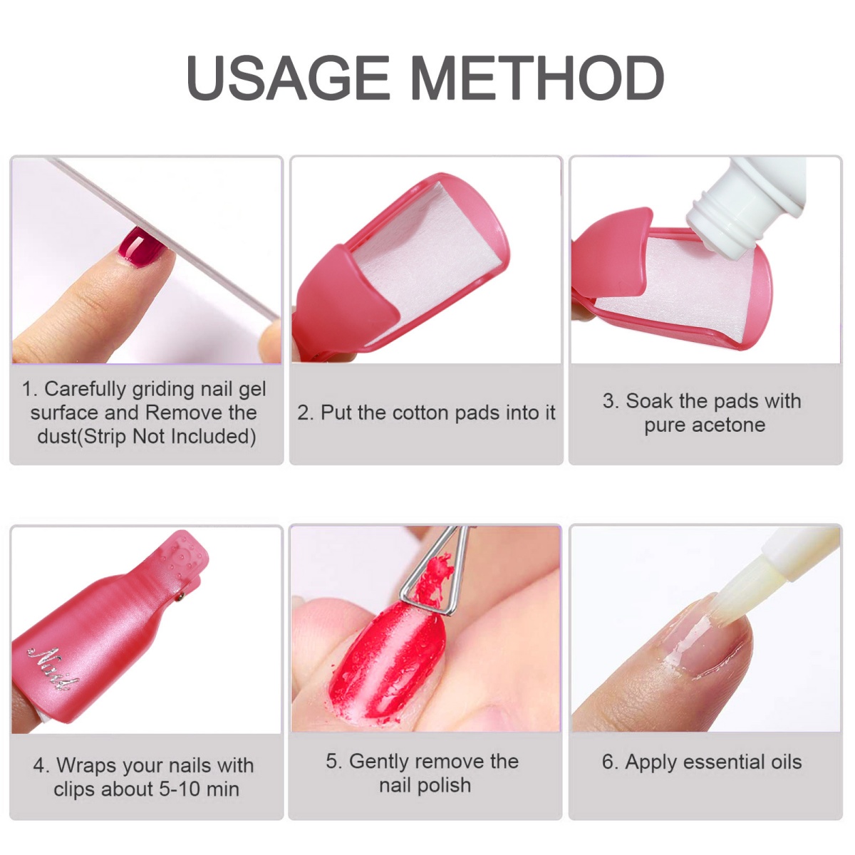 10 pieces Nail Polish Remover  - Nail Art Remove ulasan dan harga